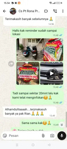 Testimonial Papan Bunga buleleng